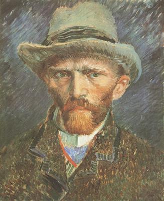 Self-Portrait with Grey Felt Hat (nn040, Vincent Van Gogh